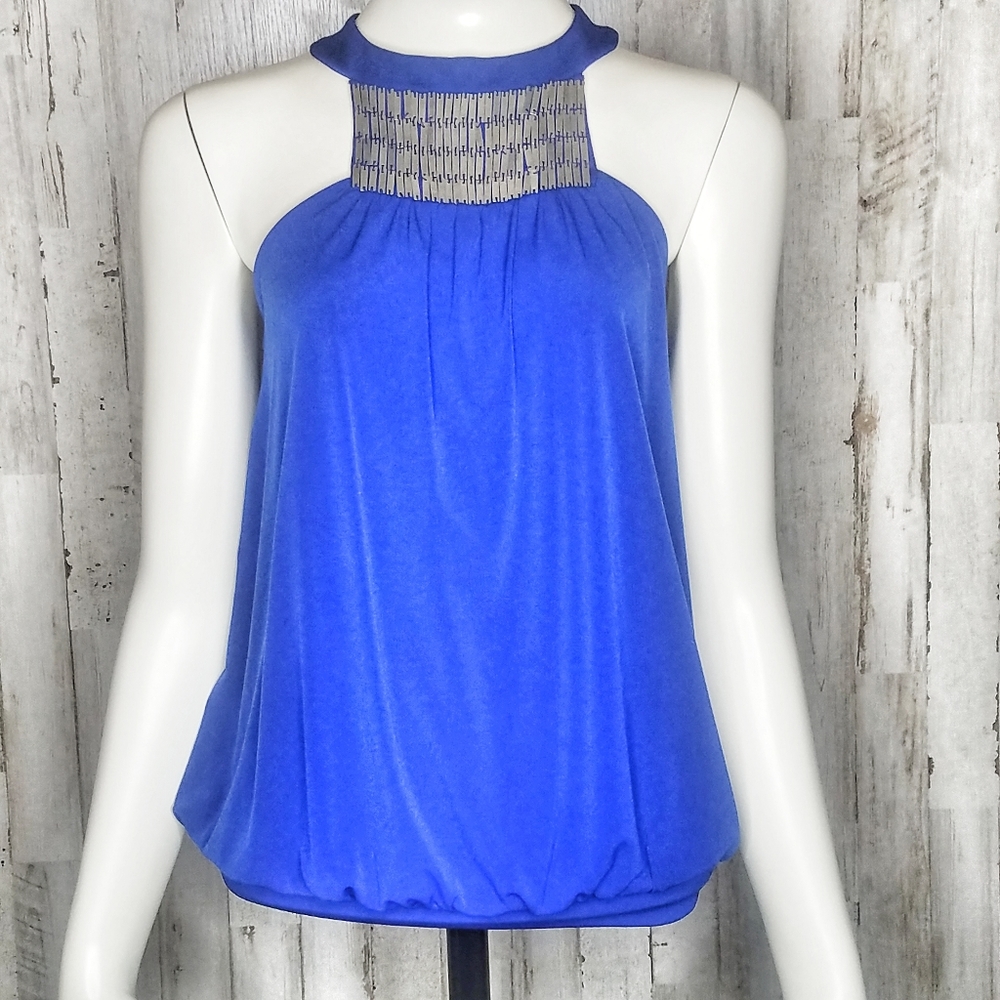 The Limited | Halter Top Style Banded Waist Blouse